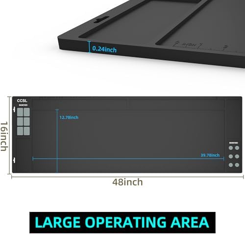 Gun Cleaning Mat 48"x16", Extra Large Magnectic Gun Mat for All Guns Anti-Slip Rubberized Workbench Mat for Pistol and Rifle