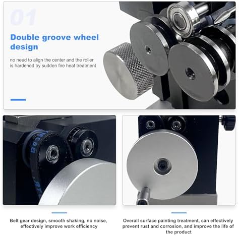 Double slot Mini Punch Grinder Mini Punch Grinding Machine Precision Needle Grinding Machine for Milling Drilling Machine Clamping Accuracy 0.02mm(Low-accuracy model)