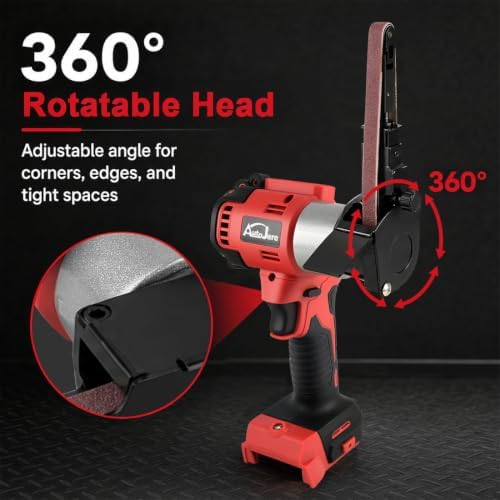 Cordless Belt Sander Compatible with Milwaukee 18V Battery