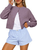 Trendy Queen Cropped Cardigan Sweaters for Women Fall Fashion Clothes 2026