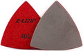 Diamond Triangular Sandpaper Sheet Discs Sanding Pads for for Grinding Stone Glass Ceramic 3"(80mm) 400 Grit