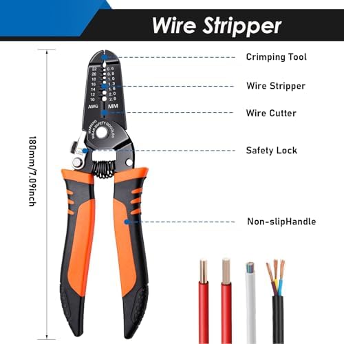 532Pcs Heat Gun for Shrink Tubing, Solder Seal Wire Connectors & Heat Shrink Tubing Kit, 26-6 AWG Waterproof Heat Shrink Wire Connectors with Mini Heat Gun for Marine Electrical