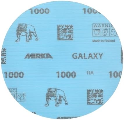 Mirka Galaxy 5 Inch Ceramic Sanding Discs, 1000 Grit, Hook & Loop, 50 Pack