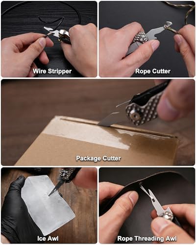 VIPERADE VAK7 14-in-1 EDC Multitool Pocket Knife with Saw, Glass Breaker, Awls, Bottle and Can Opener, Wire Stripper, Screwdriver for Camping, Hiking and Outdoor Activities (PEI)