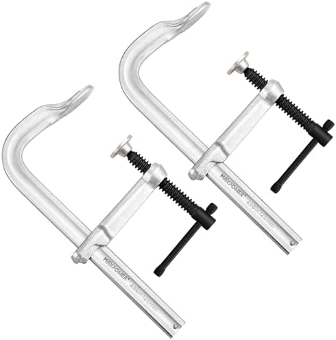 MAXPOWER Thick Rail F Clamp, 10" Opening, 4-3/4" Throat