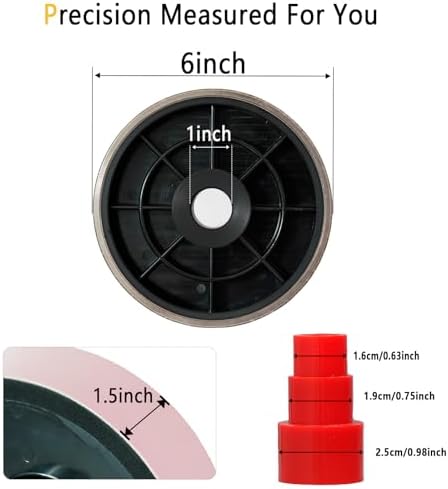 DZQ 6 Inch Grit 3000 Diamond Lapidary Jewelry Grinding Wheel