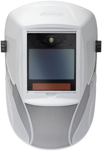 Eastwood L6700 Large View MIG TIG Auto Darkening Welding Helmet Matte White with LED Light