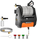 Giraffe Tools Retractable Wall Mount Pressure Washer Pro with 100FT Hoses