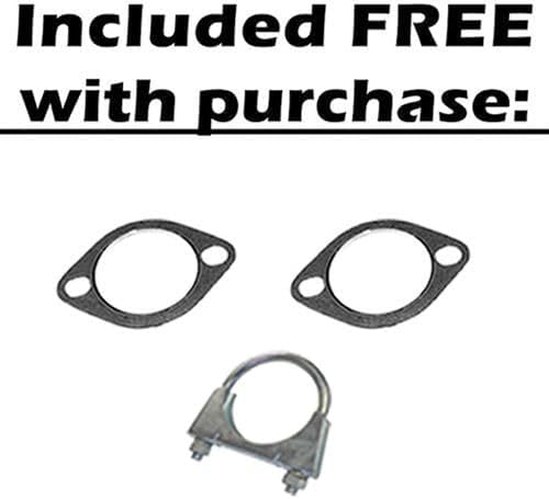 Northeastern Exhaust | Stainless Steel Resonator, Intermediate Pipe and Muffler Exhaust System Kit Compatible for Hyundai Sonata 2006-2008 2.4L | Free Gakets and Clamp Included