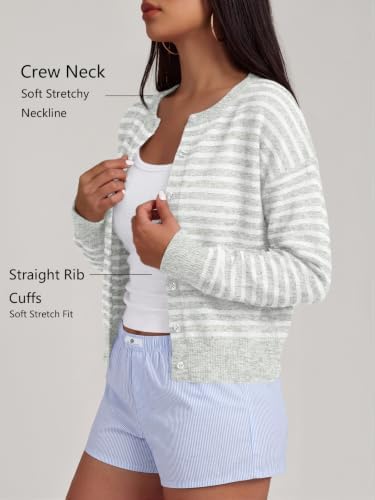 Trendy Queen Cropped Cardigan Sweaters for Women Fall Fashion Clothes 2026