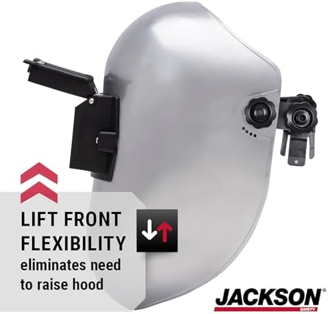 Jackson Safety PL280 Pipeline Welding Helmet - Shade 10 Flip Front Welding Hood - ANSI Z87.1 - Made in USA (Multiple Headgear Styles and Colors)