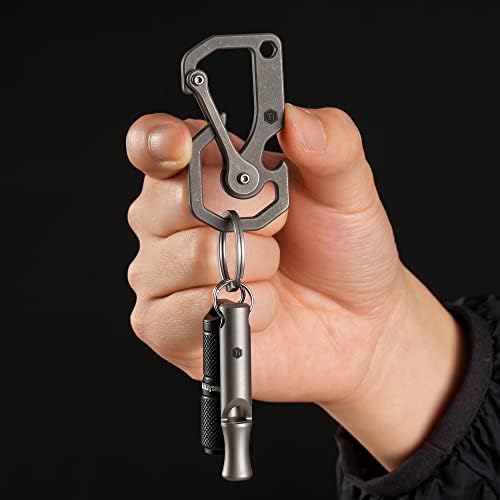 KeyUnity Titanium Carabiner Keychain Multitool Tool