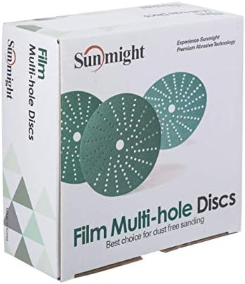 Sunmight Film 6" 400G Grip Multi Hole Disc, 47416, 50 Discs