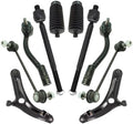 TRQ Front Steering & Suspension Kit Control Arm with Ball Joint Steering