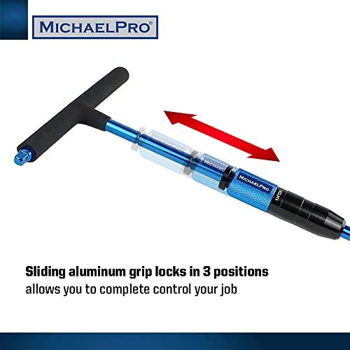 MichaelPro Gift Edition 1/4" & 3/8" Drive 2 Way Speed Adjustable T Handle Wrench Set, Patented Design with Spinner Handle, 3 Level Grip Positions, T Bar Socket Wrench Set, MP009015-XM