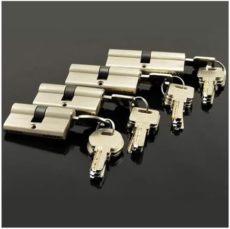 Euro Cylinder Lock,Lock Cylinder Double Open Lock Door Window Security Cylinder Living Room Lock Handle Customized Brass Key Door Barrel Lock(110mm(55 55))