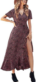 PRETTYGARDEN Women's Boho Floral Summer Maxi Dresses