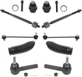 TRQ Front Steering & Suspension Kit Ball Joint Steering Rack & Pinion