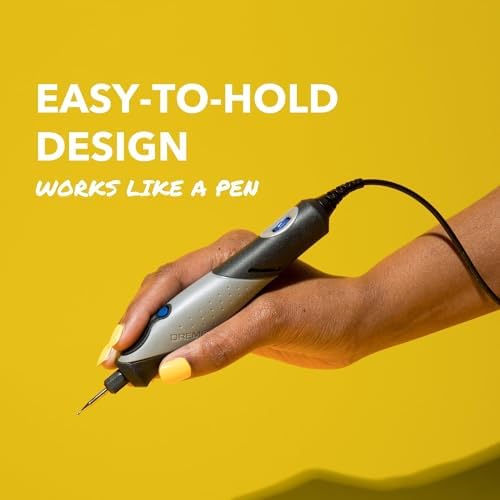 Dremel Stylo+ Craft Rotary Tool Kit with 15 Accessories - Engraving Pen for Wood Carving, and Jewelry Making, Glass Etching Pen (2050-15)