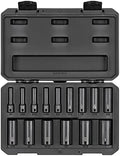 TEKTON 3/8 Inch Drive Impact Socket Set, 15-Piece | SID91305 | (1/4 - 1 in.), Deep, 12-Point, Case