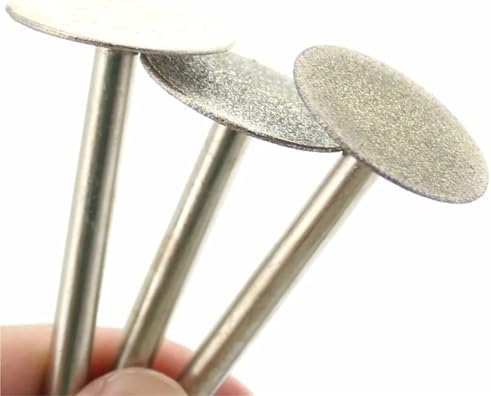 Grinding Wheel for Drill 6Pcs 20/25/30mm Super-Thin T Head Diamond Grinding Needle Bit Mounted Point Carving 6mm Tools Shank(Diameter 20mm-6Pcs)