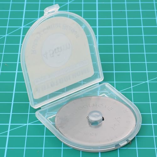 45mm Rotary Cutter Blades 50 Pack Replacement for Fabric & Craft
