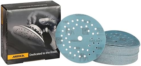 Mirka Galaxy Multifit Sandpaper 5 inch Grit 180 50 Discs Pack