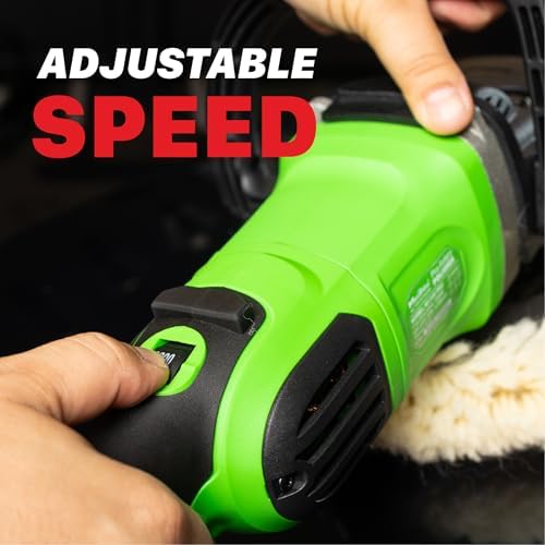 Maxshine M1300 Pro Rotary Polisher – 7” 1300W Car Buffer with 6-Speed Control, 5/8” Thread – Auto Detailing Tool for Cars, Trucks & SUVs, Paint Correction, Swirl & Scratch Removal, Glossy Shine