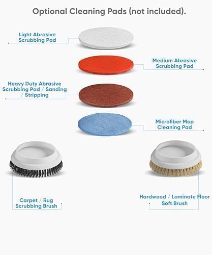Prolux Core Heavy Duty Single Pad Commercial Polisher, Floor Buffer Machine, Scrubber, 15 Inch Commercial Duty w/Hard Brush Only
