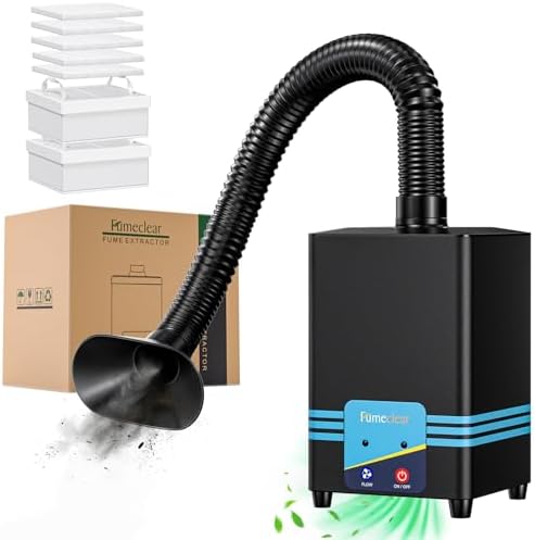 FC-2001S Solder Fume Extractor Portable, Activated Carbon Filter