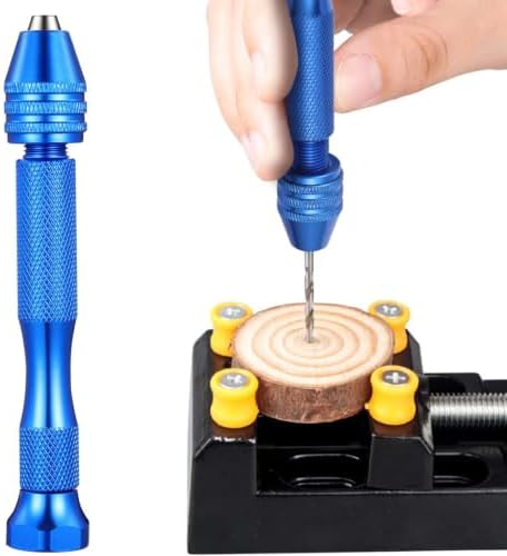 Uonlytech 228pcs Precision Pin Vise Mini Hand Drill Set Rotary Tool Drill Bits for Crafting Electronics and Model Making Portable Easy to Use
