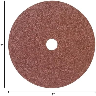 Mercer Industries 304036-7" x 7/8" Aluminum Oxide Resin Fiber Discs, 36 Grit (25 pack)
