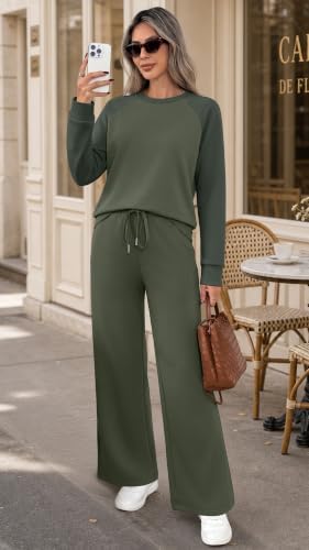 WIHOLL Lounge Sets for Women 2 Piece Fall Outfits 2026 Fashion S-2XL