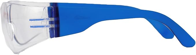 BISON LIFE Clear Safety Glasses – ANSI Z87.1 Scratch & Impact Resistant Wrap Around Eye Protection Goggles for Men & Women