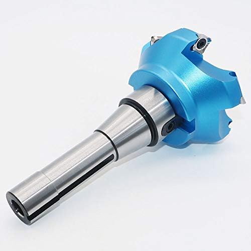 3.15 Inch Face Milling Cutter Aluminum KM12 80MM CNC End Milling Cutter Holder + R8-FMB22 Shank Face Shell Mill Arbor + 5pcs SEHT1204 Carbide Inserts + 8mm Hexagon Wrench + T20 Wrench CNC Machine Tool