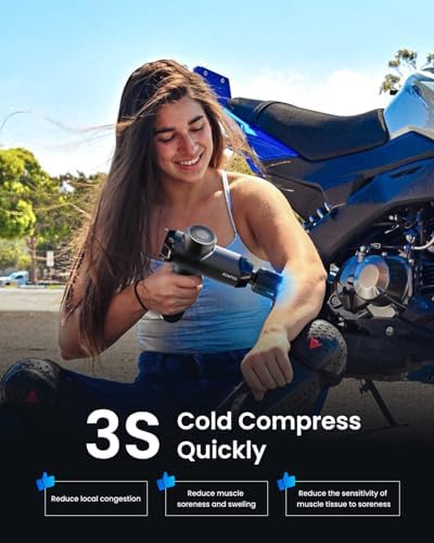RENPHO Power+ Thermacool Massage Gun with Heat and Cold
