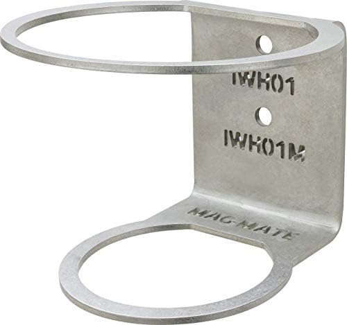 MAG-Mate IWH01 Impact Wrench Holder, Sturdy Stainless Steel Tool Holder, Non-Magnetic Tool Organizer, Holds Impact Wrench, Heat Gun, and Similar Power Tools, Silver