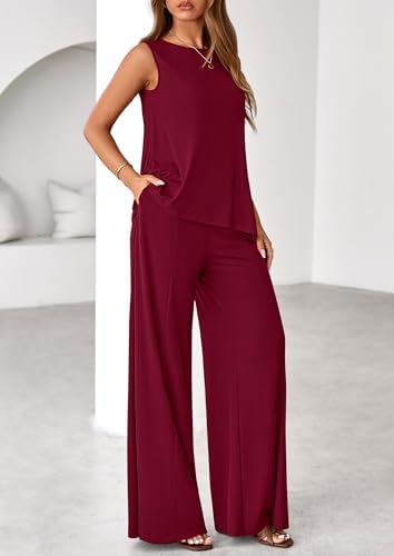 PRETTYGARDEN Women's Summer 2 Piece Matching Lounge Sets