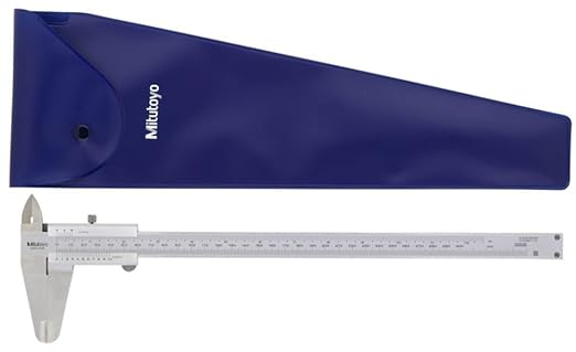 Mitutoyo 530-316 Vernier Caliper, Stainless Steel, Inch/Metric, 0-6" Range, +/-0.002" Accuracy, 0.0078" Resolution