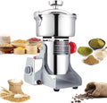 BI-DTOOL Electric Grain Mill Grinder 2800W Dry Material Grinding Machine 1000g Stainless Steel Pulverizer 36000r/min High-speed Grain Mill 270° swingable Superfine powder for Home and Commercial 1000g