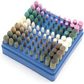 Abrasive polishing tools 100pcs Assorted Mounted Point Grinding Stone Head Wheel Rubber Leather Polishing Tips fit Electric Grinder Rotary Tool (Color : 8L, Size : 3.0m shank)