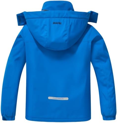 Boys' Waterproof Winter Ski Jacket Removable Hood Snow Coat