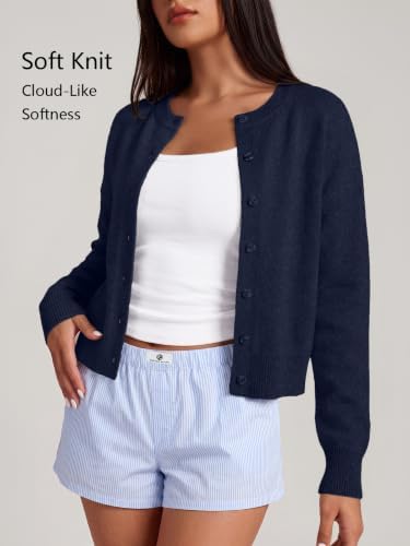 Trendy Queen Cropped Cardigan Sweaters for Women Fall Fashion Clothes 2026