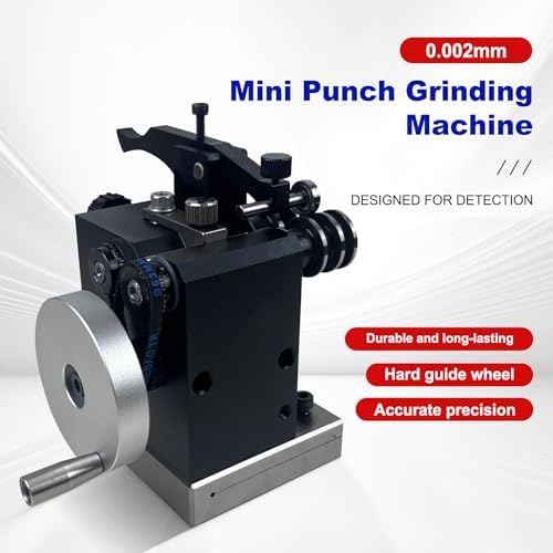 High Precision Vertex Mini Punch Grinding Machine Double slot Mini Punch Grinder High Precision Needle Grinding Machine for Milling Drilling Machine Clamping Accuracy 0.002mm