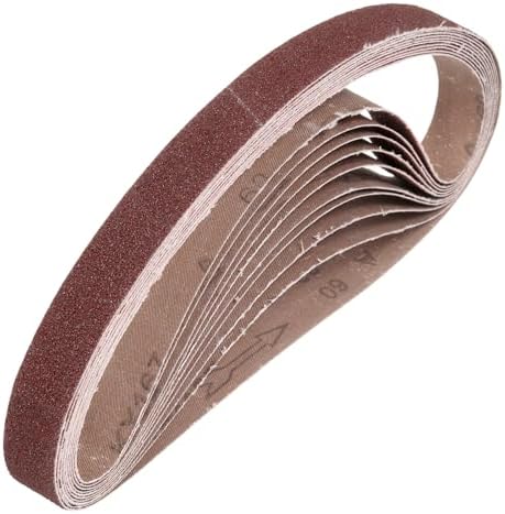 HARFINGTON 1 x 30 Inch Sanding Belts, 12 Pcs 60 Grits Aluminum Oxide