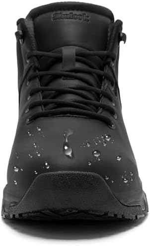 SHULOOK Non Slip Work Boots for Men Slip Resistant Shoes Restaurant Kitchen