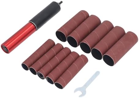 Sanding Drum Kit 1.5in Mandrel Aluminum Alloy Drill Sanding Mandrel Drum Sander Drill Press Spindle Sander Sleeves Spindle Sander Adapter for Wood Metal