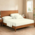 JS Sanders Collection Split Head Sheet Set 4PC Cal. King Size, Ivory