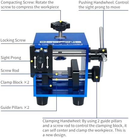 Universal Sight Pusher Tool for 1911 Glock Sig Springfield Handguns with Self Centering Clamping Design,Pistol Heavy Duty Front and Rear Sight Adjustment Removal Tool.