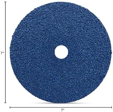 BHA 7" x7/8" Zirconia Resin Fiber Discs, 36 Grit - 25 Pack